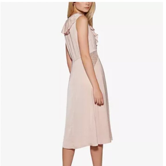 NWOT Avec Les Filles Silk Dress with Lace Cutouts - Sz S - Picture 3 of 8